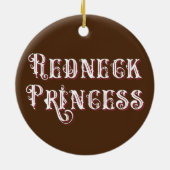 Redneck druckt Extravaganten Text Keramik Ornament (Hinten)