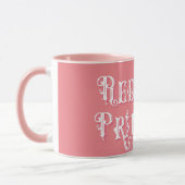 Redneck druckt Extravaganten Text rosa Tasse (Links)