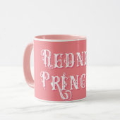 Redneck druckt Extravaganten Text rosa Tasse (Vorderseite Links)
