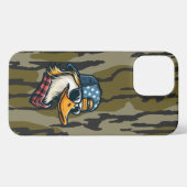 Redneck Duck Bottomland Camouflage Ente Jagd Redne iPhone Hülle (Rückseite (Horizontal))