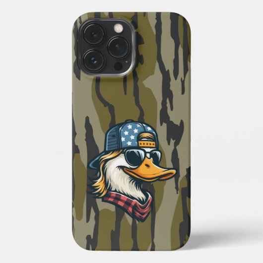 Redneck Duck Bottomland Camouflage Ente Jagd Redne iPhone Hülle (Rückseite)
