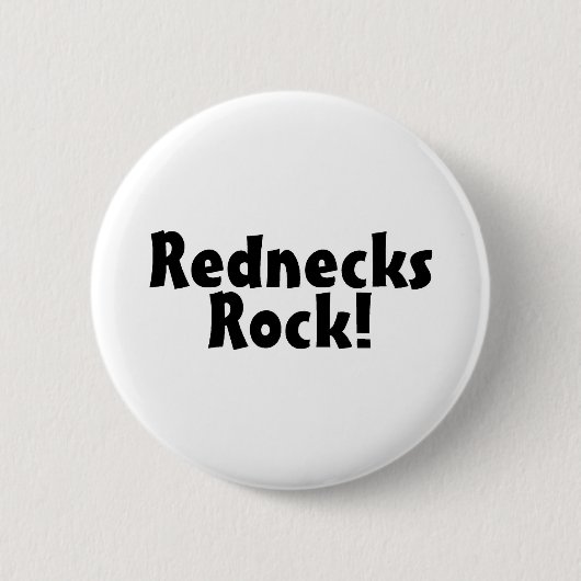 Redneck-Felsen Button (Vorderseite)