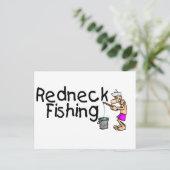 Redneck Fischerei Postkarte (Stehend Vorderseite)