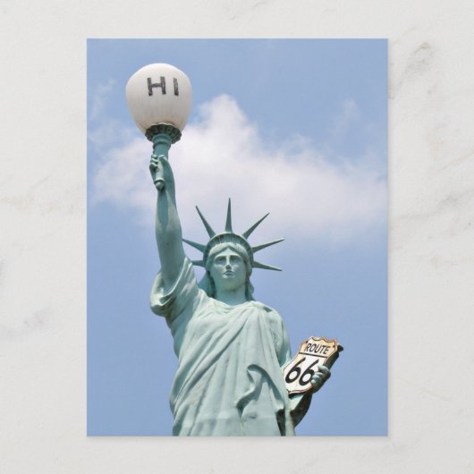 Redneck-Freiheitsstatue Postkarte (Vorderseite)