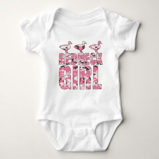 Redneck Girl Pink Camouflage 3 Enten Baby Strampler