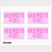 Redneck Girl Pink Camouflage Stickers (Blatt)
