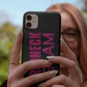 Redneck Glam Pink Glitzer auf Schwarz Case-Mate iPhone Hülle
