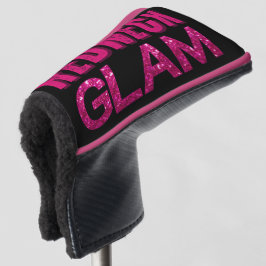 Redneck Glam Pink Glitzer auf Schwarz Golf Headcover
