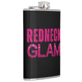 Redneck Glam Pink Glitzer Flachmann (Rechts)