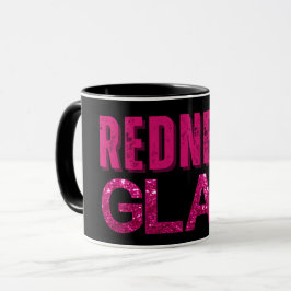Redneck Glam Pink Glitzer Tasse