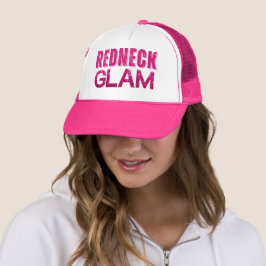 Redneck Glam Pink Glitzer Truckerkappe