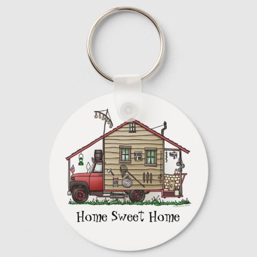 Redneck Hillbilly Camper Keychains Schlüsselanhänger (Vorderseite)
