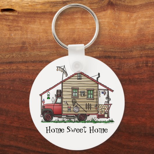 Redneck Hillbilly Camper Keychains Schlüsselanhänger (Vorderseite)