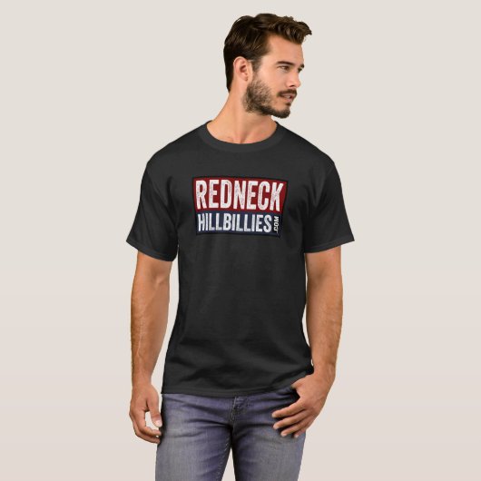 Redneck-Hinterwäldler-Websitewerbung T-Shirt (Vorne ganz)
