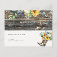 Redneck Hochzeit Rustikale Sonnenblume Save the Da