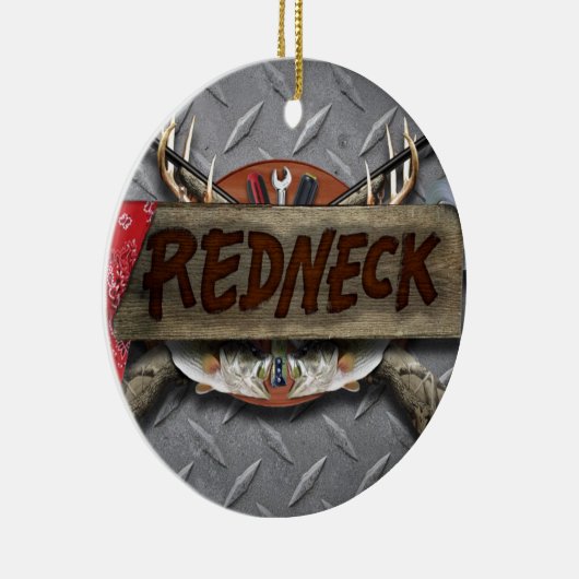 Redneck Keramik Ornament (Rechts)