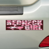 Redneck-Mädchen-Rosa-Tarnung duckt Autoaufkleber (Auf Auto)