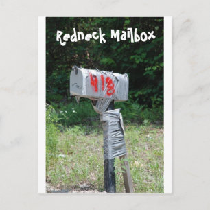 Redneck Mailbox Postkarte