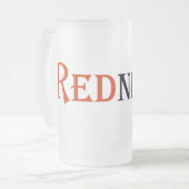 Redneck Mattglas Bierglas (Vorderseite Links)