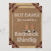 Redneck-Party Einladungen (Vorne/Hinten)