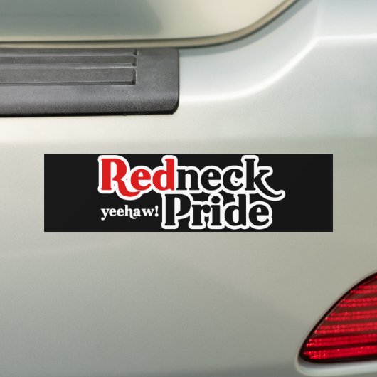 Redneck Pride Yeehaw Parody Autoaufkleber (Auf Auto)