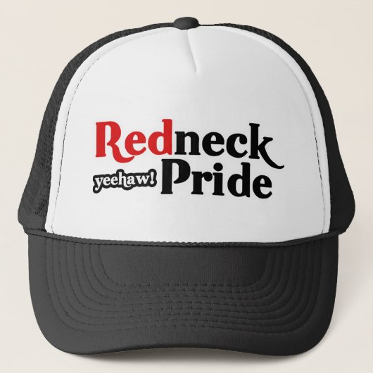 Redneck Pride Yeehaw Parody Truckerkappe (Vorderseite)