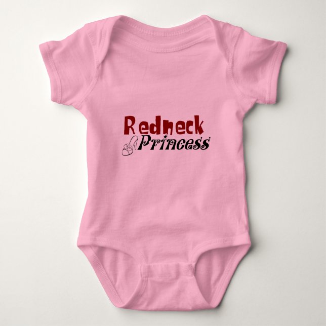 Redneck Princess Baby Strampler (Vorderseite)