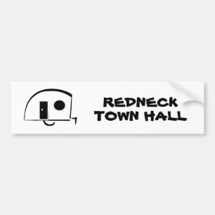 REDNECK-RATHAUS-Autoaufkleber Autoaufkleber