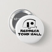 REDNECK-RATHAUS-Knopf Button (Vorne & Hinten)