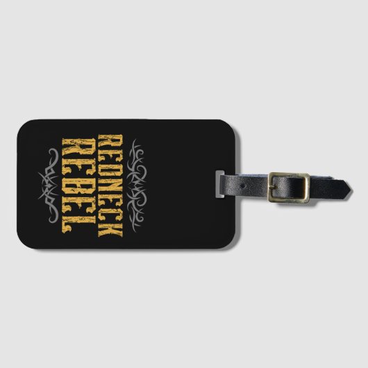 Redneck Rebel Gepäckanhänger (Vorderseite (Horizontal))