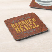 Redneck Rebel Grunge Rust Getränkeuntersetzer (Linke Seite)