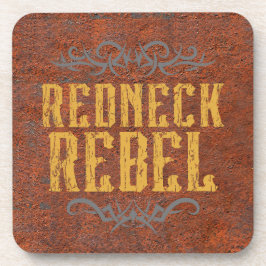 Redneck Rebel Grunge Rust Getränkeuntersetzer