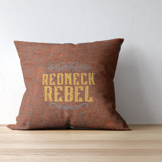 Redneck Rebel Grunge Rust Kissen