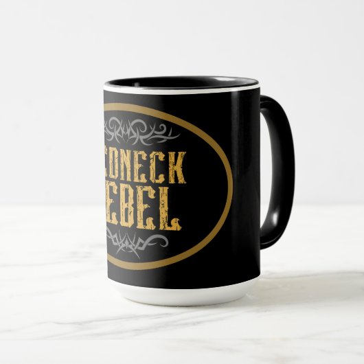 Redneck Rebel Tasse (VorderseiteRechts)