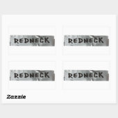 REDNECK RECHTECKIGER AUFKLEBER (Blatt)