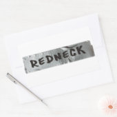 REDNECK RECHTECKIGER AUFKLEBER (Umschlag)