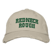 REDNECK ROUGH - DISTRESSEITE SEHEN BASEBALL-GAP BESTICKTE BASEBALLKAPPE (Vorderseite)