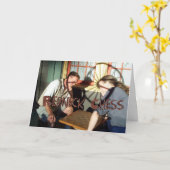 Redneck Schach Geburtstag Karte (Gelbe Blume)