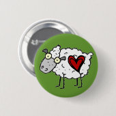 Redneck-Schatz - Schaf-Liebe Button (Vorne & Hinten)