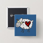 Redneck-Schatz - Schaf-Liebe Button (Vorne & Hinten)