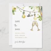Redneck Wedding Cowboy Hat Save the Date (Vorderseite)
