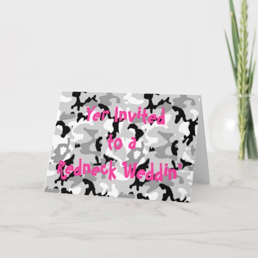 Redneck Wedding Einladung (Vorderseite)