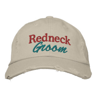 Redneck Wedding - Groom by SRF Bestickte Baseballkappe