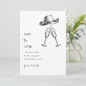 Redneck Wedding Save the Date (Stehend Vorderseite)