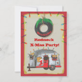 Redneck Weihnachten Party Einladungen (Rückseite)