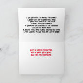 Redneck Weihnachtskarte Dankeskarte (Innenseite)