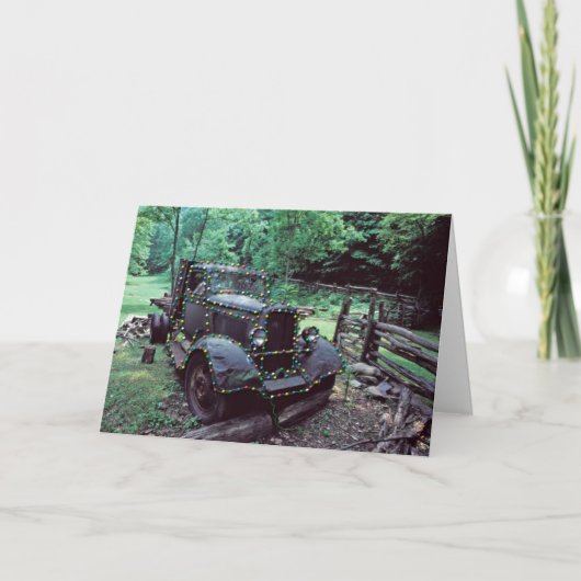 Redneck Weihnachtskarte Feiertagskarte (Vorderseite)