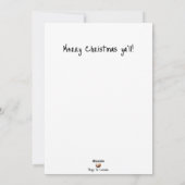 Redneck Xmas Paradies Feiertagskarte (Rückseite)