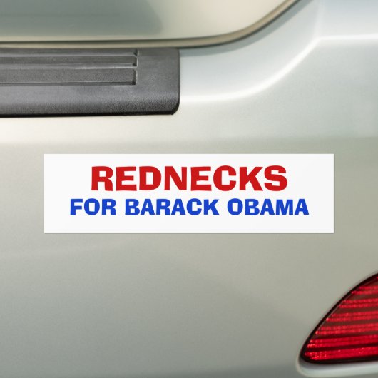 REDNECKEN, FÜR BARACK OBAMA AUTOAUFKLEBER (Auf Auto)
