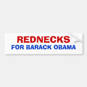 REDNECKEN, FÜR BARACK OBAMA AUTOAUFKLEBER
